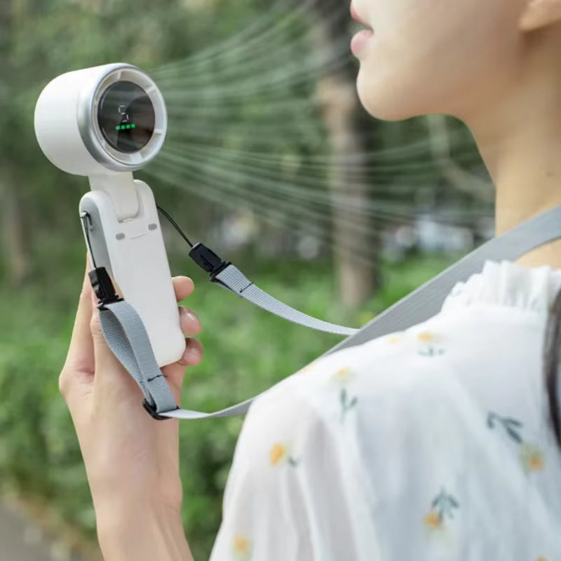 TurboBreeze - Handheld Mini Turbo Fan voor op reis en dagelijks gebruik