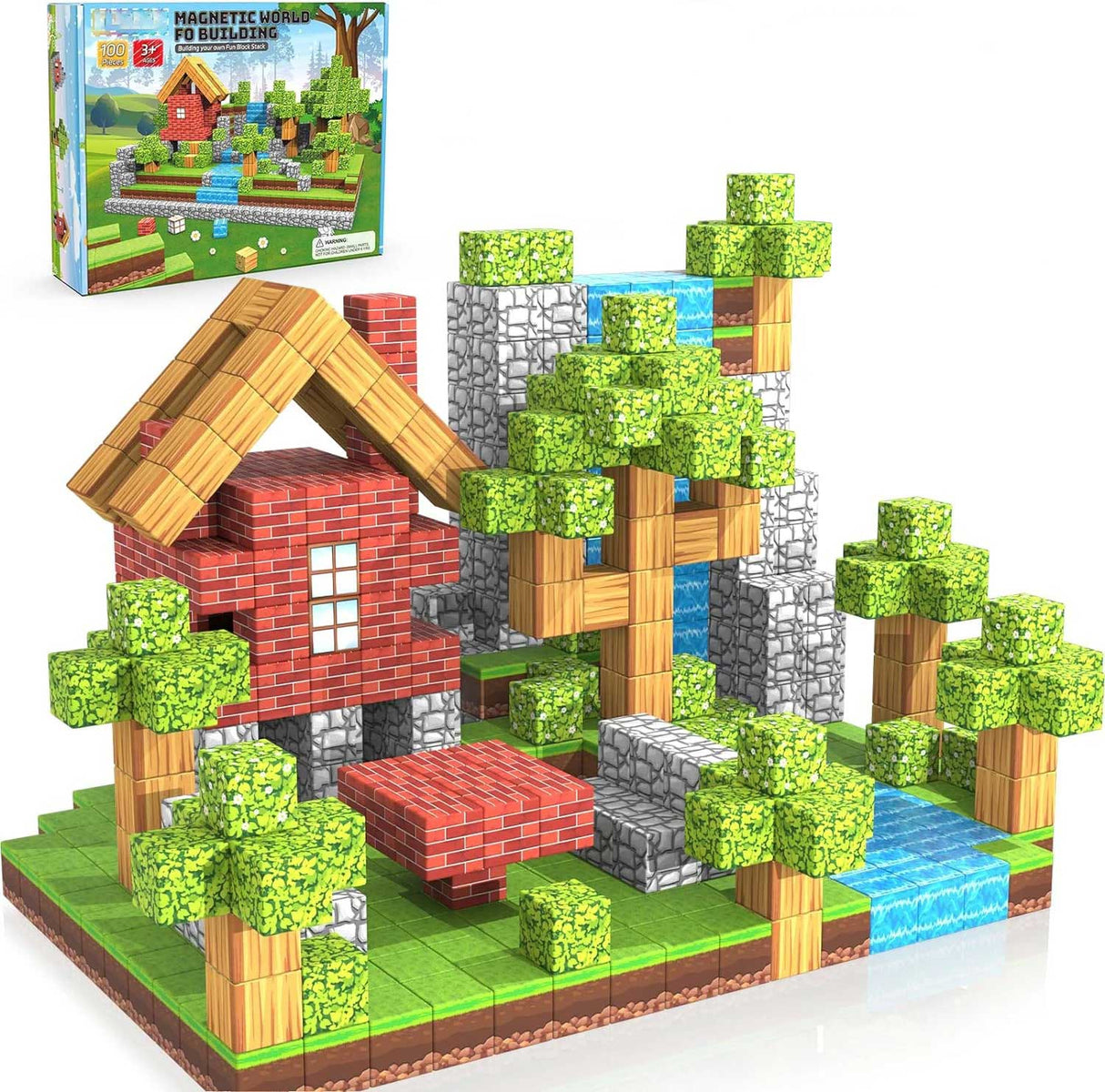 MiniCraft™ Magnetische Bouwstenen - Leren & Creatief Spelen