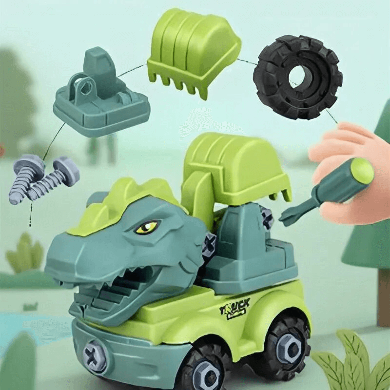 Dinosaurus voertuig bouwset