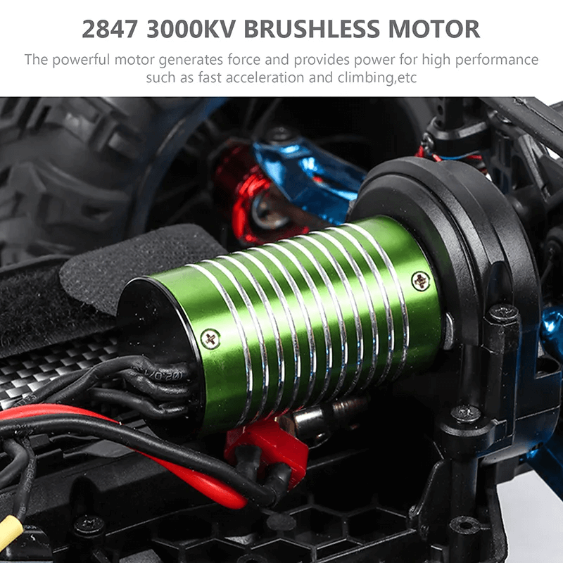 2.4G 4WD Brushless RC Car - Hoge snelheid Off-Road Racing voertuig met 80 km/h