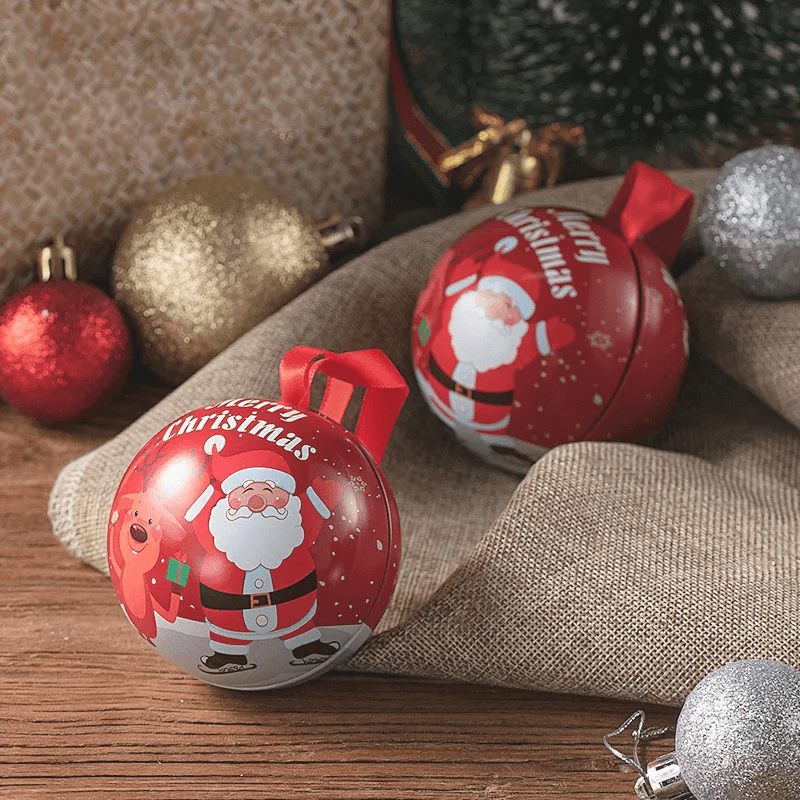 Kerstbal Snoepdoos Kerstdecoratie - Vullen met snoep & chocolade, Kerstman, Eland, Sneeuwpop