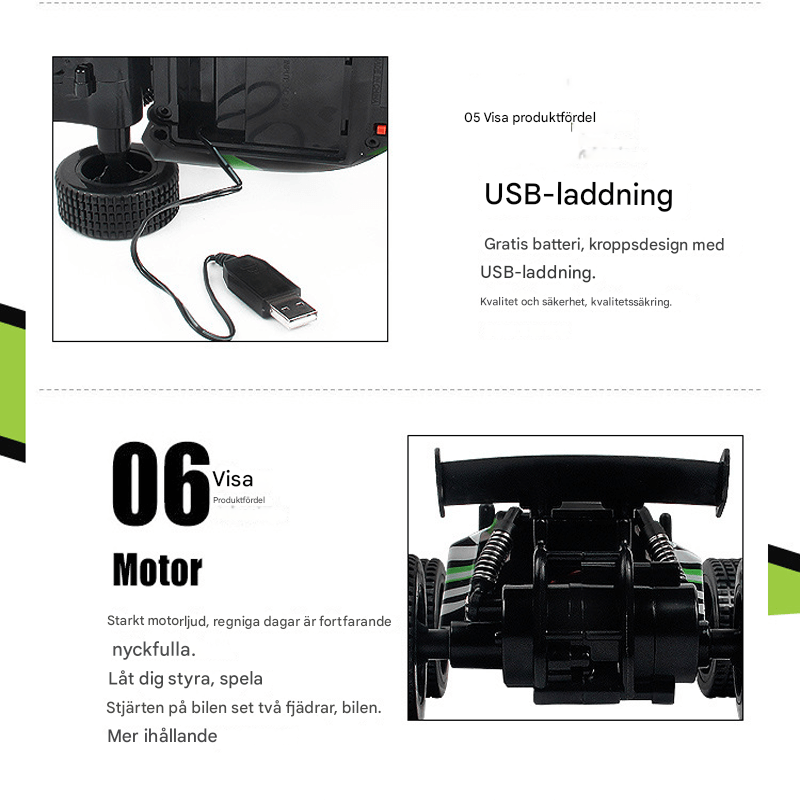 1:20 Fjärrstyrd Buggy Bil – Snabb Racingbil med 2.4G Teknik