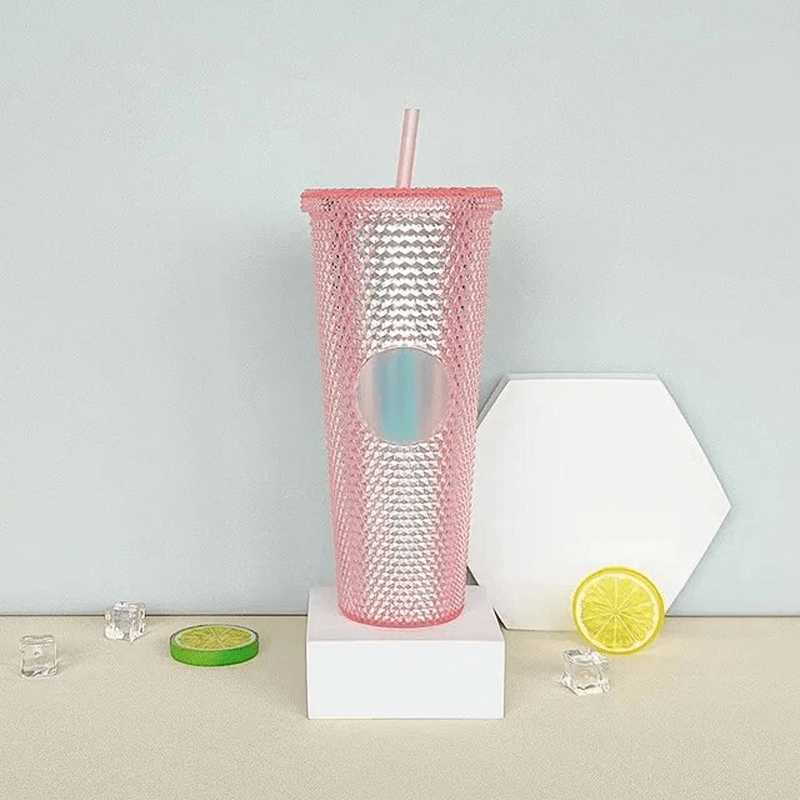 Herbruikbare mok met rietje 710ml