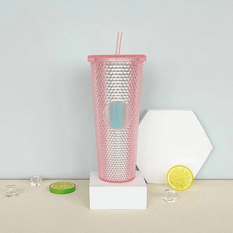 Herbruikbare mok met rietje 710ml