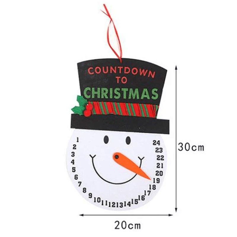 Jultome Sneeuwpop adventskalender met 24 vakken