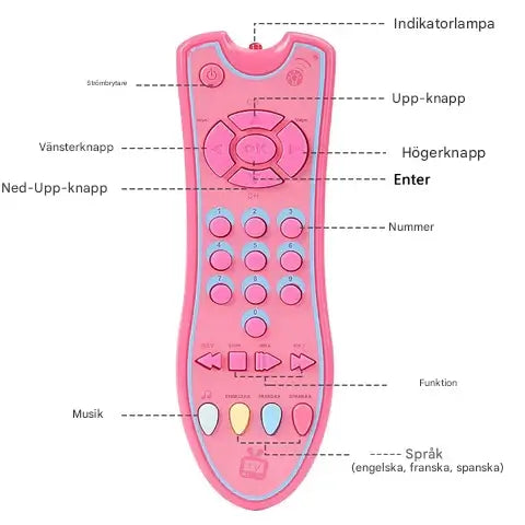 Muzikale TV-afstandsbediening voor baby's