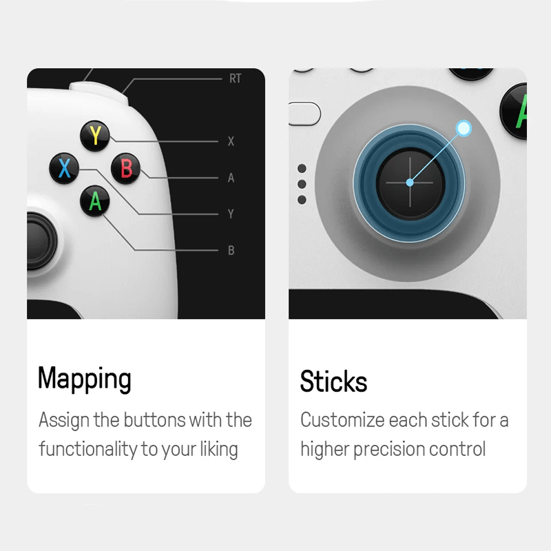 Ultieme 2.4G Draadloze Controller - Hall Effect Joystick Upgrade voor PC, Steam Deck & Android Games