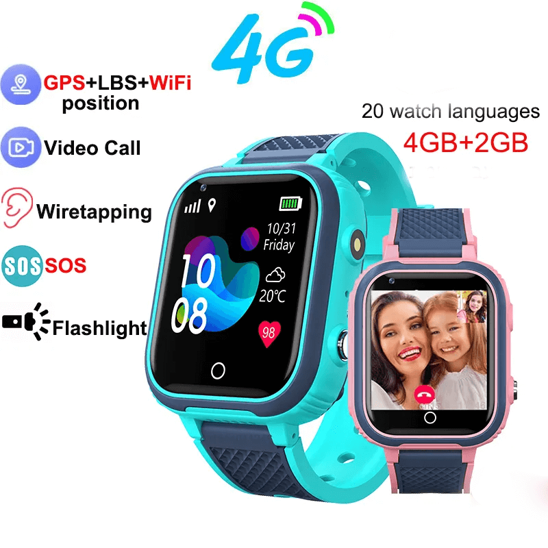 4G waterbestendig Smartwatch voor kinderen