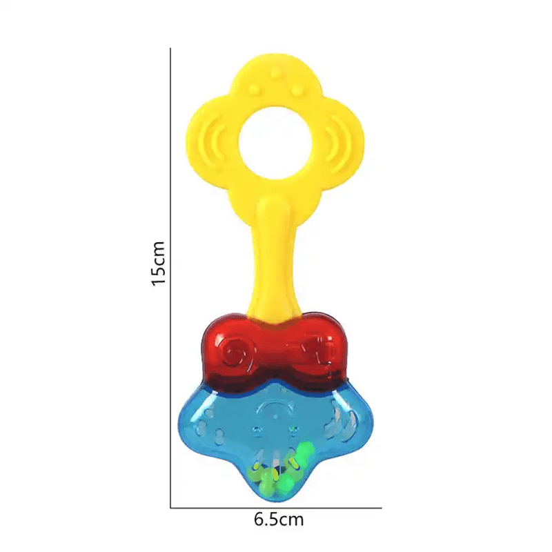 Siliconen rammelaar bijtspeeltje