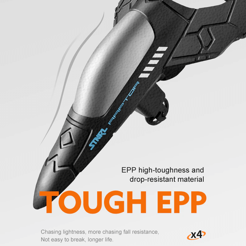 RC gevechtsvliegtuig in duurzaam EPP-schuim met LED-lampjes | vliegtuig met afstandsbediening 2,4GHz voor beginners & kinderen - modelvlucht met 360° Loop & lange vliegtijd