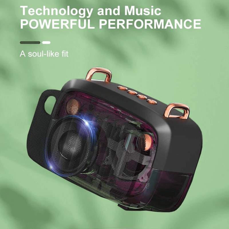 Draagbare luidspreker in retro-uitvoering