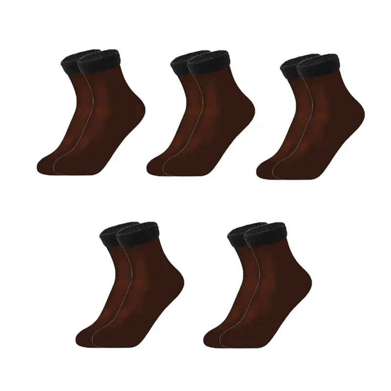 Zachte fluwelen wintersokken