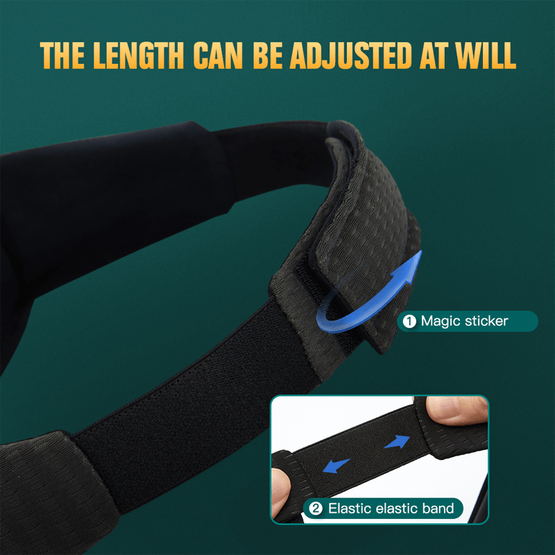 Draagbaar 3D-slaapmasker - Lichtblokkering, zachte gewatteerde oogbescherming voor optimaal comfort