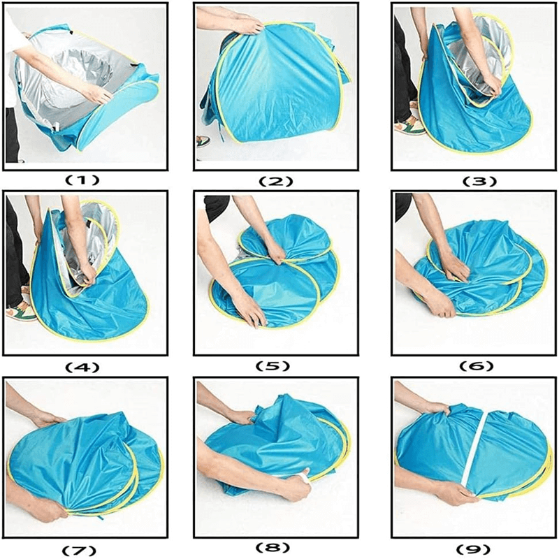 Pop-Up UV-tent met zwembad Strandtent Zonnetent