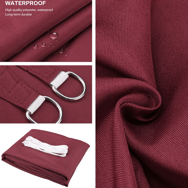 Driehoekig waterdicht zonnezeil