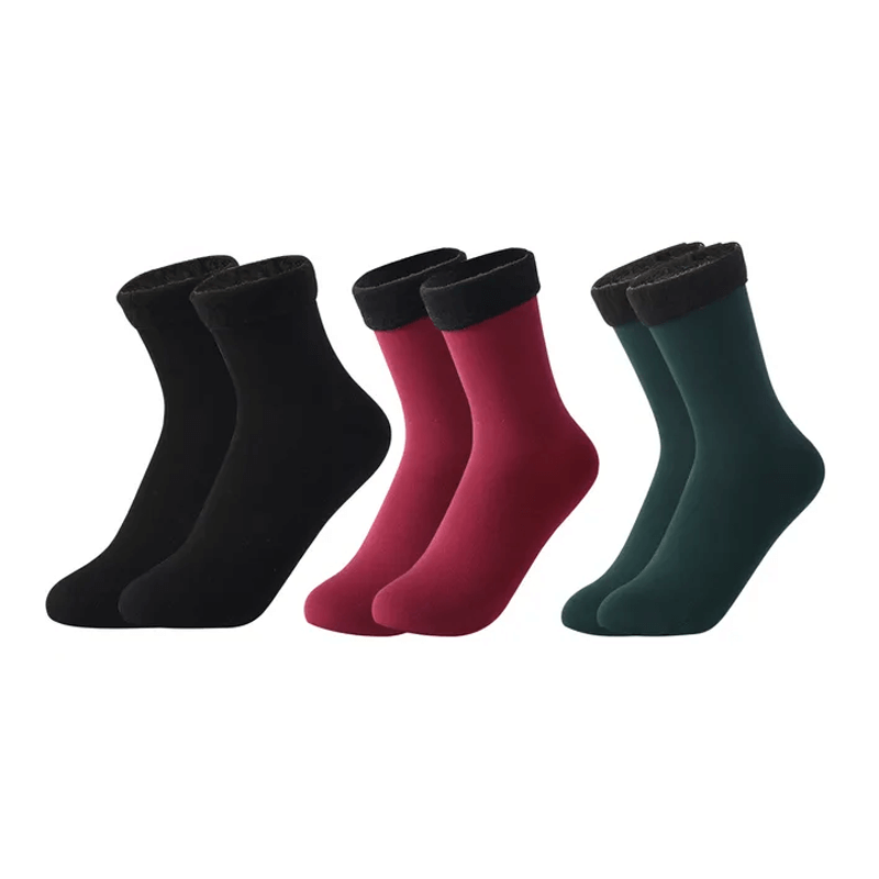 Zachte fluwelen wintersokken