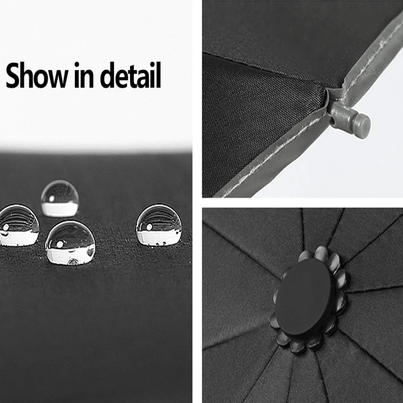 Opvouwbare paraplu met LED-zaklamp