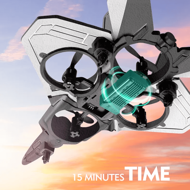 RC gevechtsvliegtuig in duurzaam EPP-schuim met LED-lampjes | vliegtuig met afstandsbediening 2,4GHz voor beginners & kinderen - modelvlucht met 360° Loop & lange vliegtijd