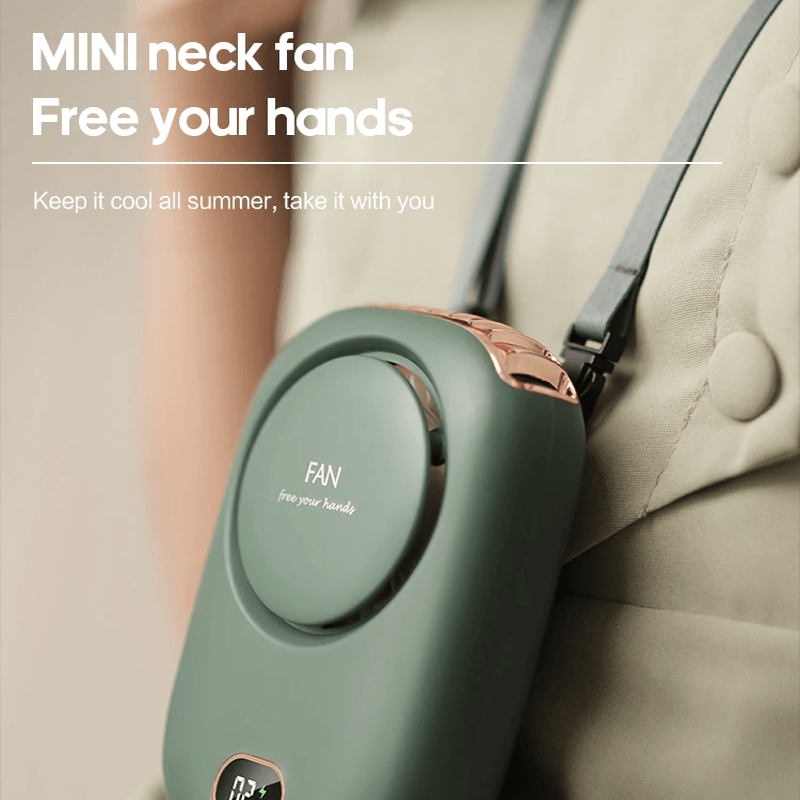 Draagbare, hangende minihalsventilator 2000mAh