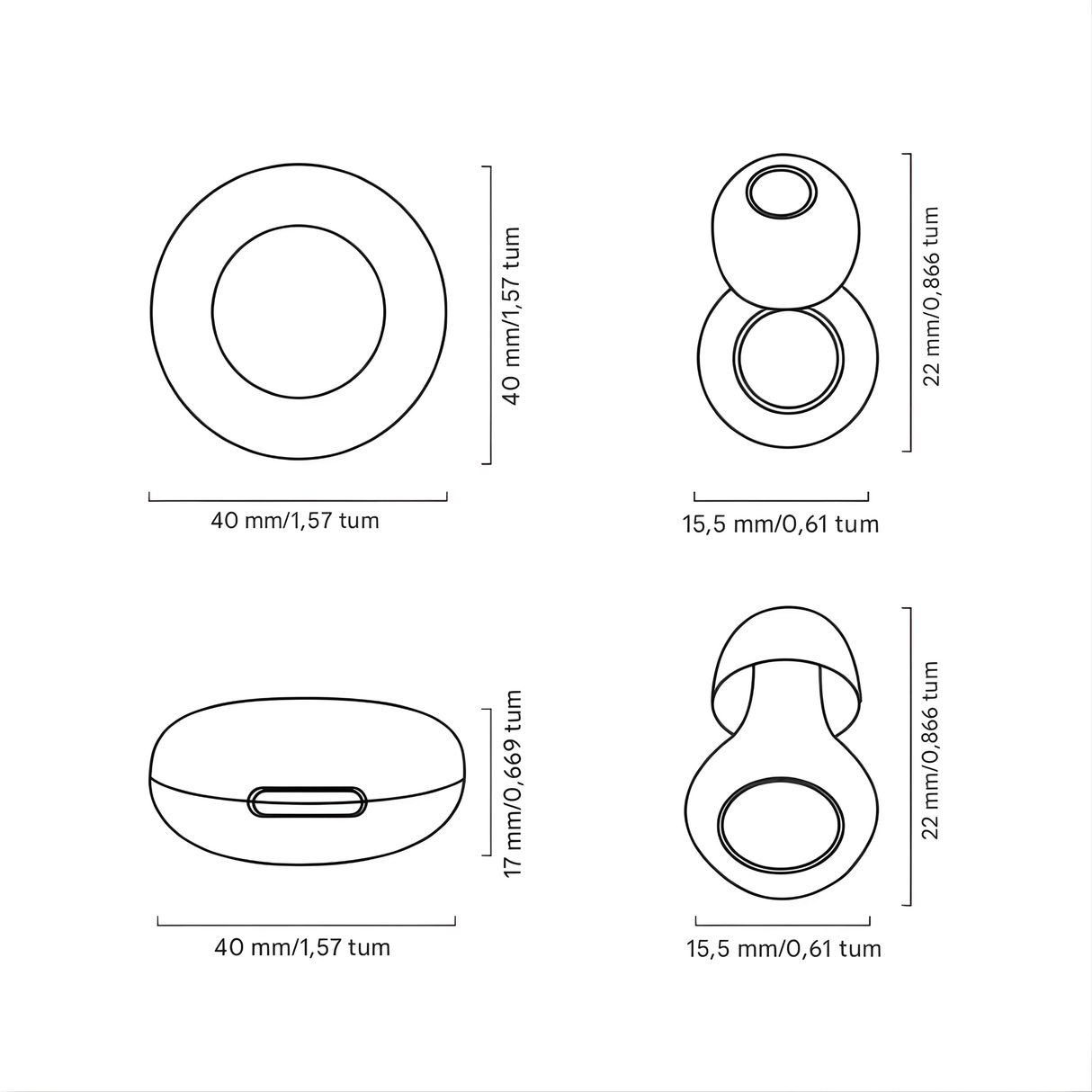 SilenEase – Mjuka Återanvändbara Silikonöronproppar för Sömn, Resor & Koncentration