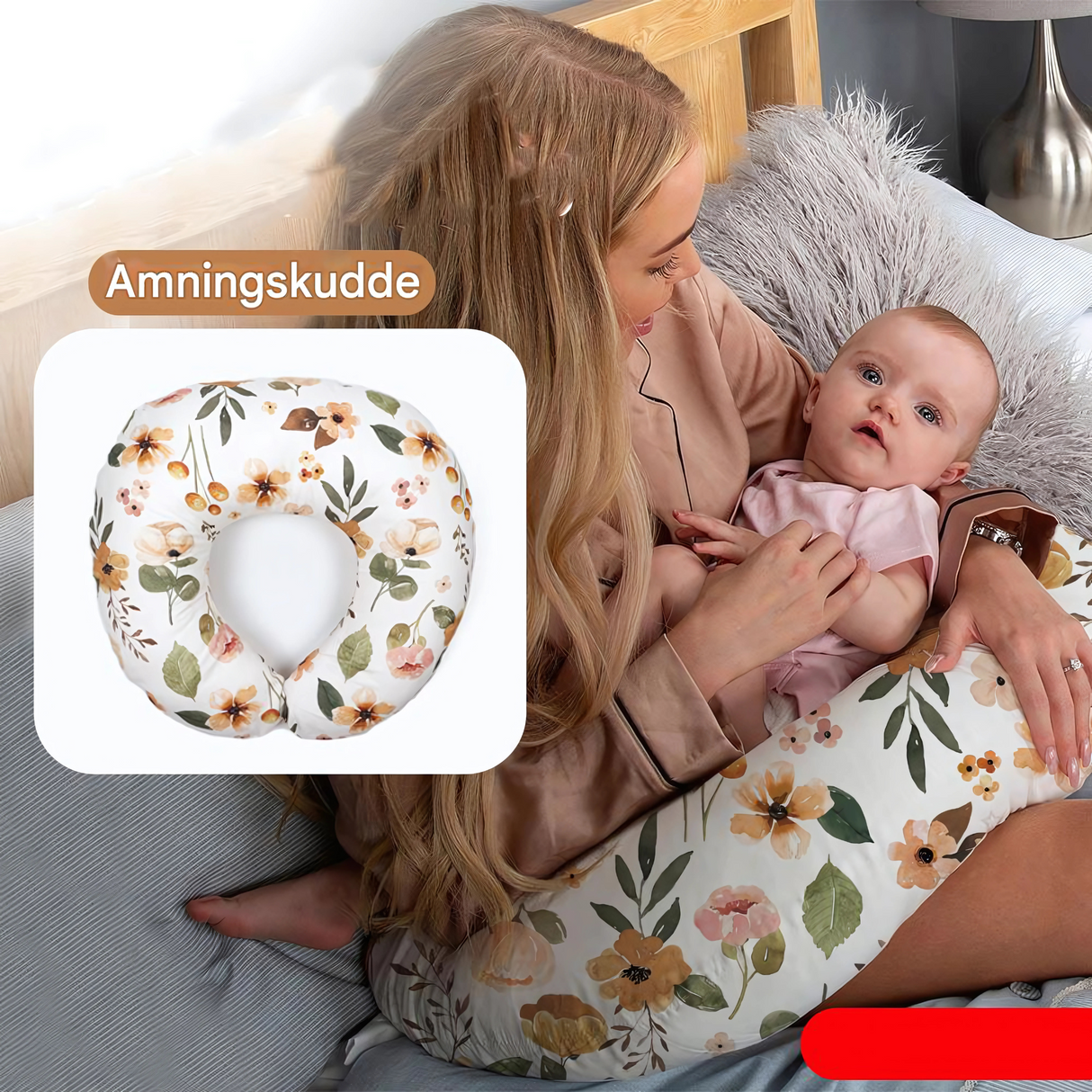 SoftCradle – Vetenskapligt Designad Multifunktionell Ammningskudde med 30° Lutning & Ergonomiskt Stöd för Barn och Mamman