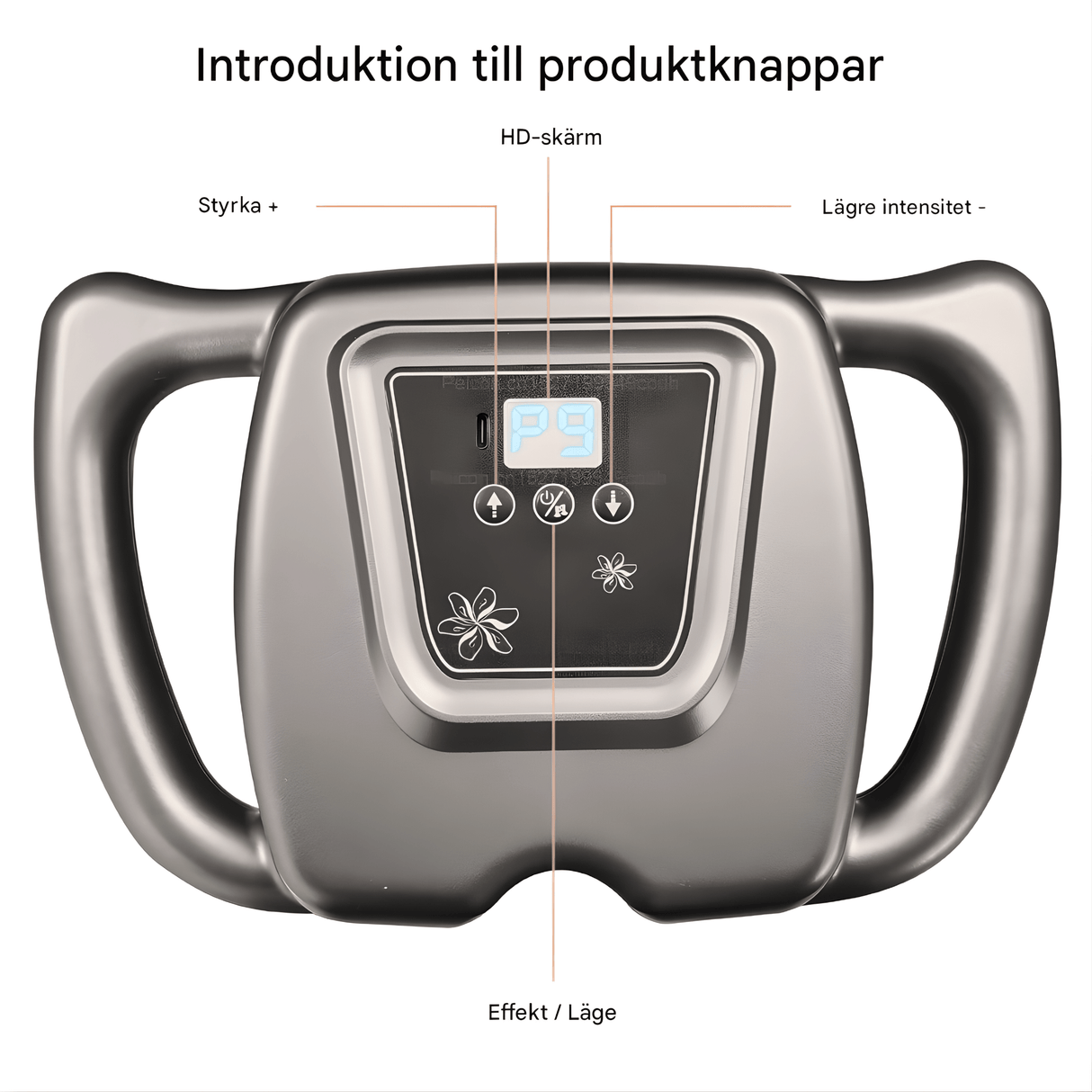 MyoRelief – Professionell Muskelmassagepistol med 16 Massagehuvuden & 9 Lägen för Djupare Återhämtning