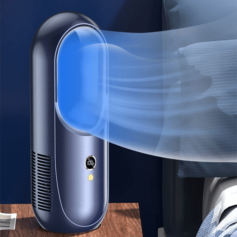 Draagbare ventilator met LED-scherm 2000mAh