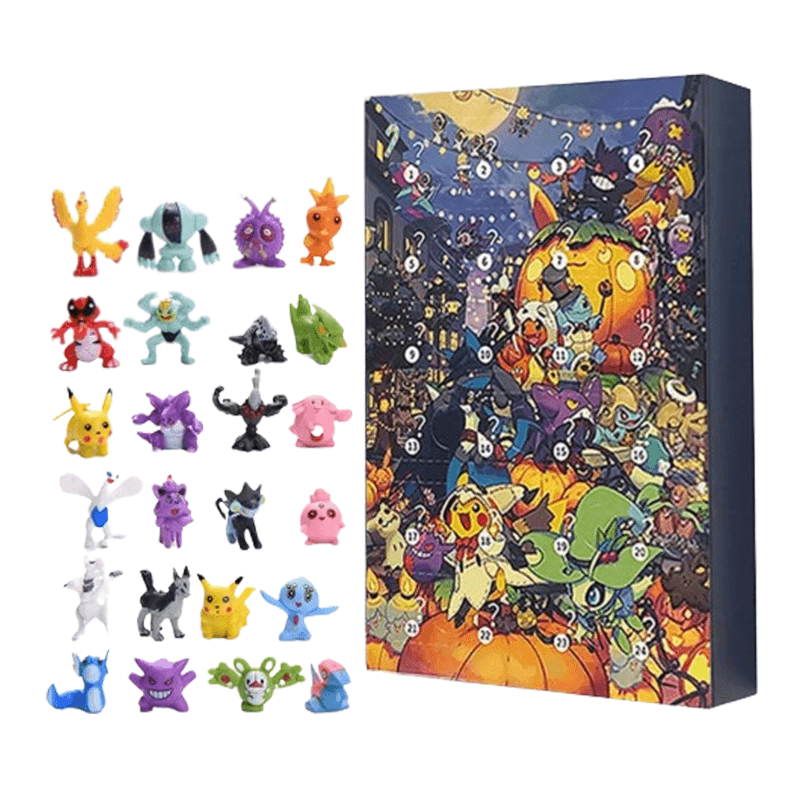 Poke Kerst Adventskalender Mysterieskrin - 24st Figuren