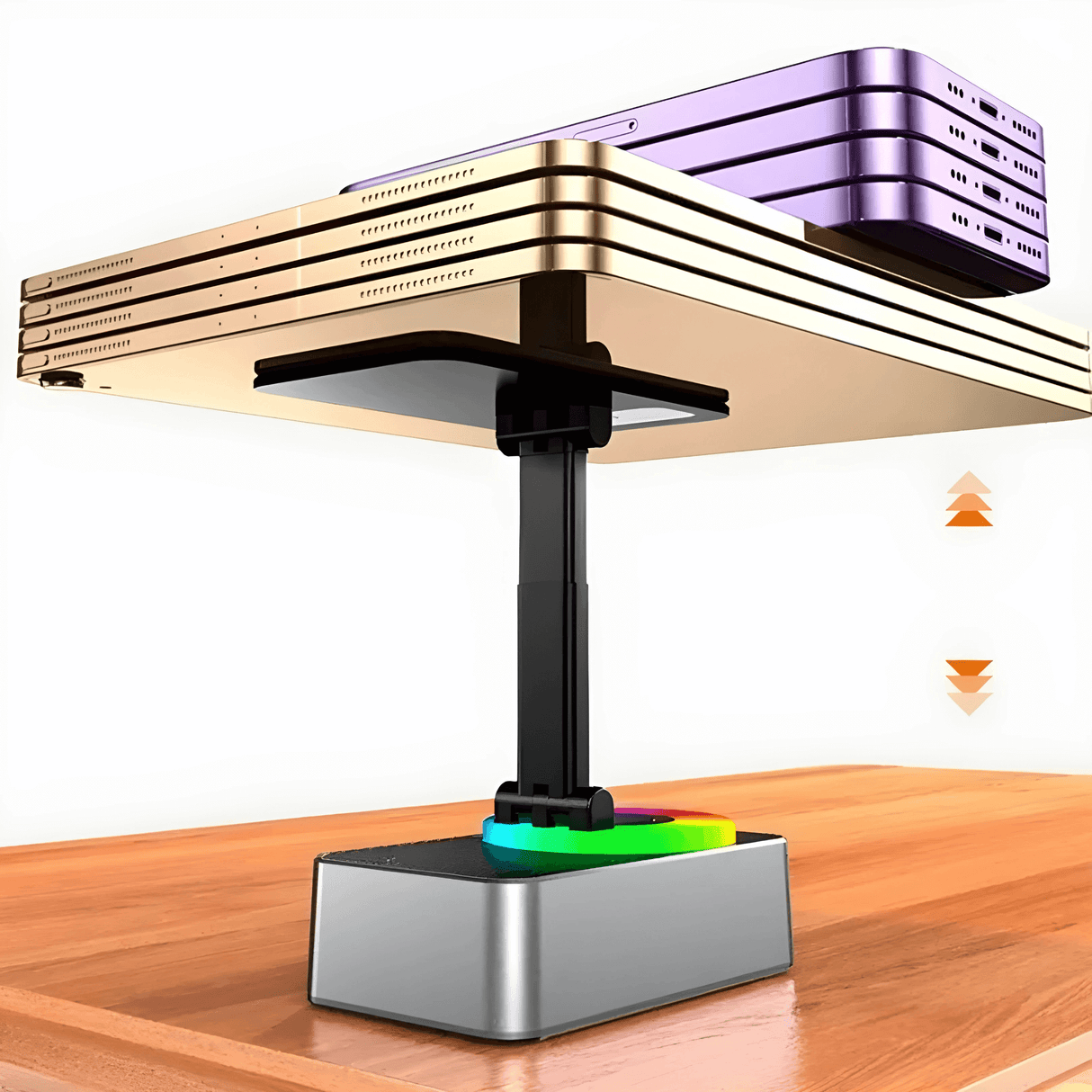 EchoStand – 5-i-1 Trådlös Bluetooth Högtalare, Mobilhållare & Powerbank för Resa, Hem och Fest