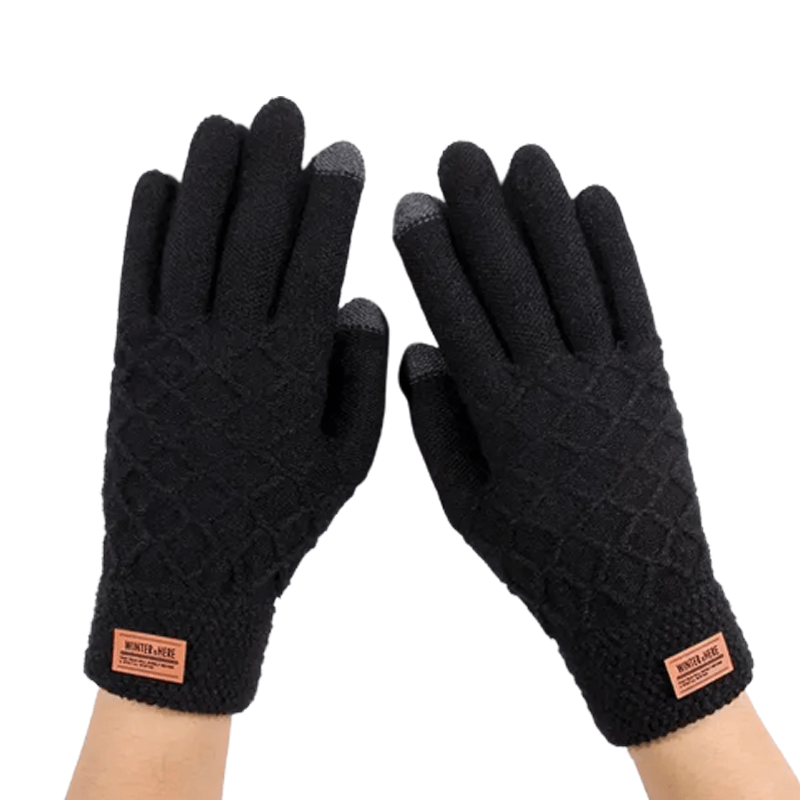 Gebreide wollen handschoenen