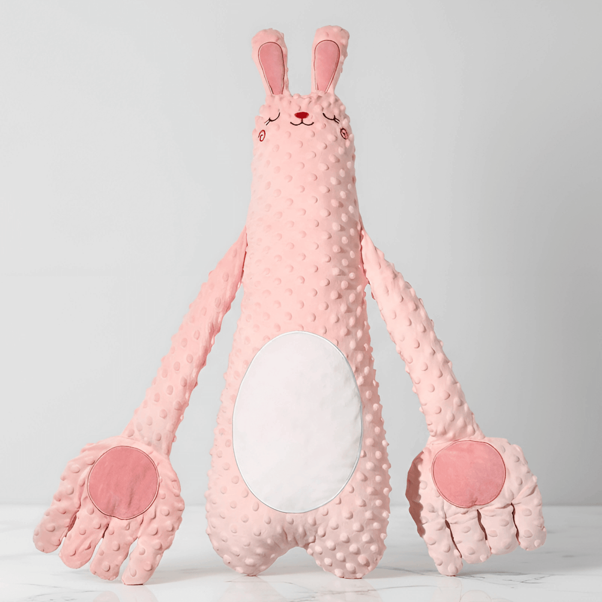 CuddleNest – Multifunktionell Barnsömn Docka med Trygghetskänsla, Värme, Musik och Flappande Fingrar