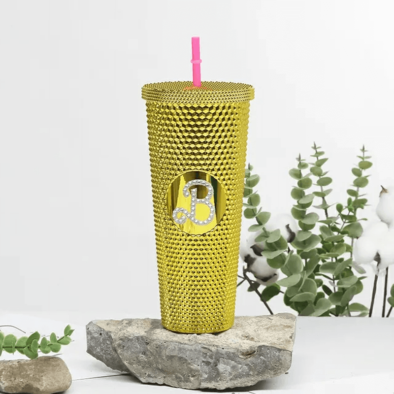 Herbruikbare mok met rietje 710ml