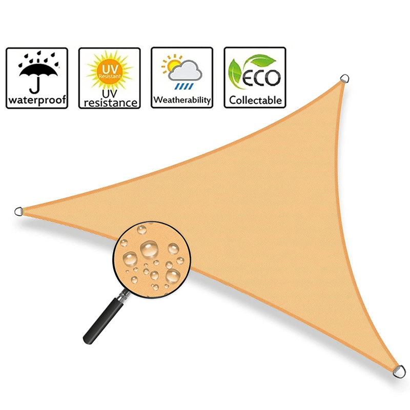 Driehoekig waterdicht zonnezeil