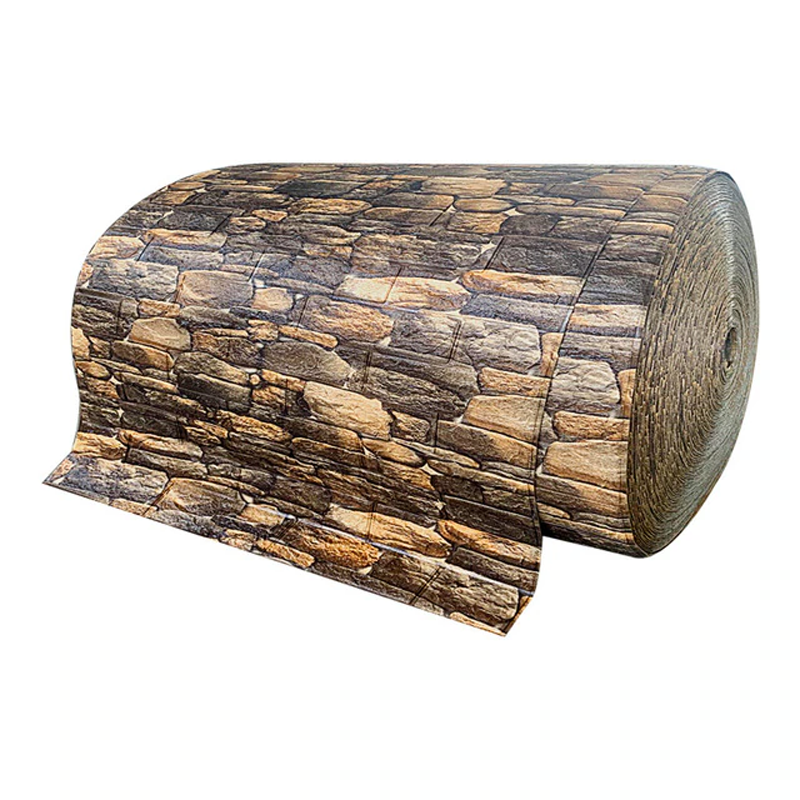 THOMAS - 3D Zacht Schuim Zelfklevend Behang Rol