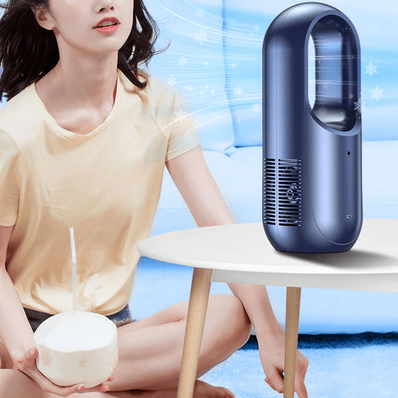 Draagbare ventilator met LED-scherm 2000mAh