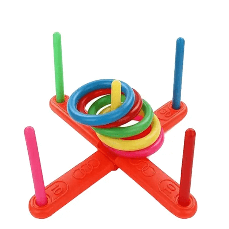 Regenboogring speelgoed gooien