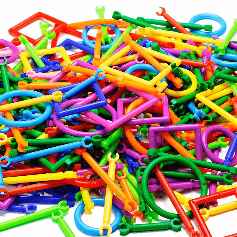 280 stuks Slimme Puzzels - Bouwstenen voor Kinderen, 3D Puzzels en Educatieve Bouwset, Creatief Verbinden en Bouwpakket