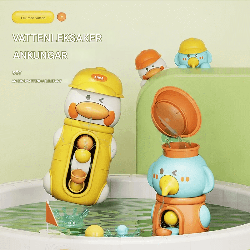 Draaibaar waterrad badspeeltje