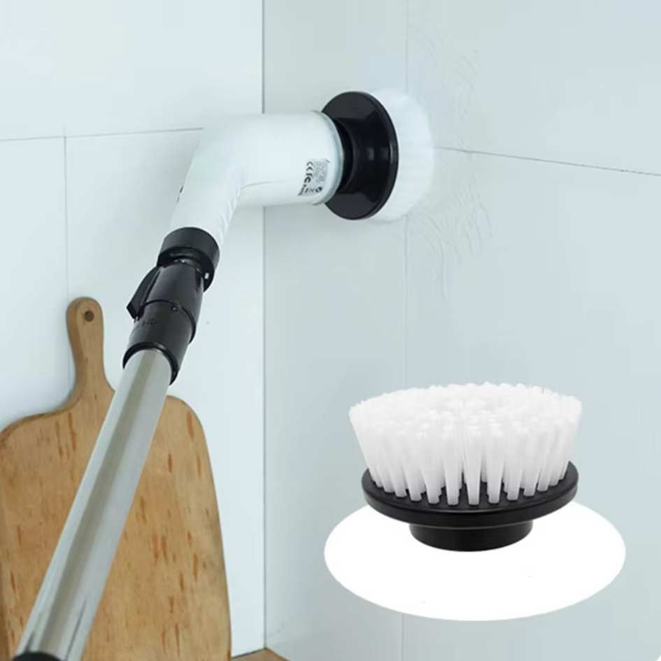SpinClean - 9-in-1 elektrische reinigingsborstel met steel voor een milde reiniging