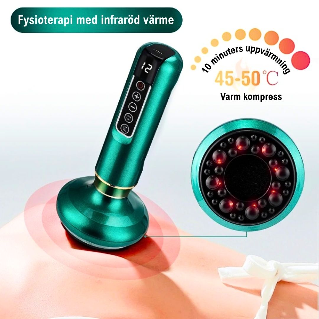 GlowCup - Cellulitisverwijderaar en huidversteviging met rood licht en Cuppingtherapie