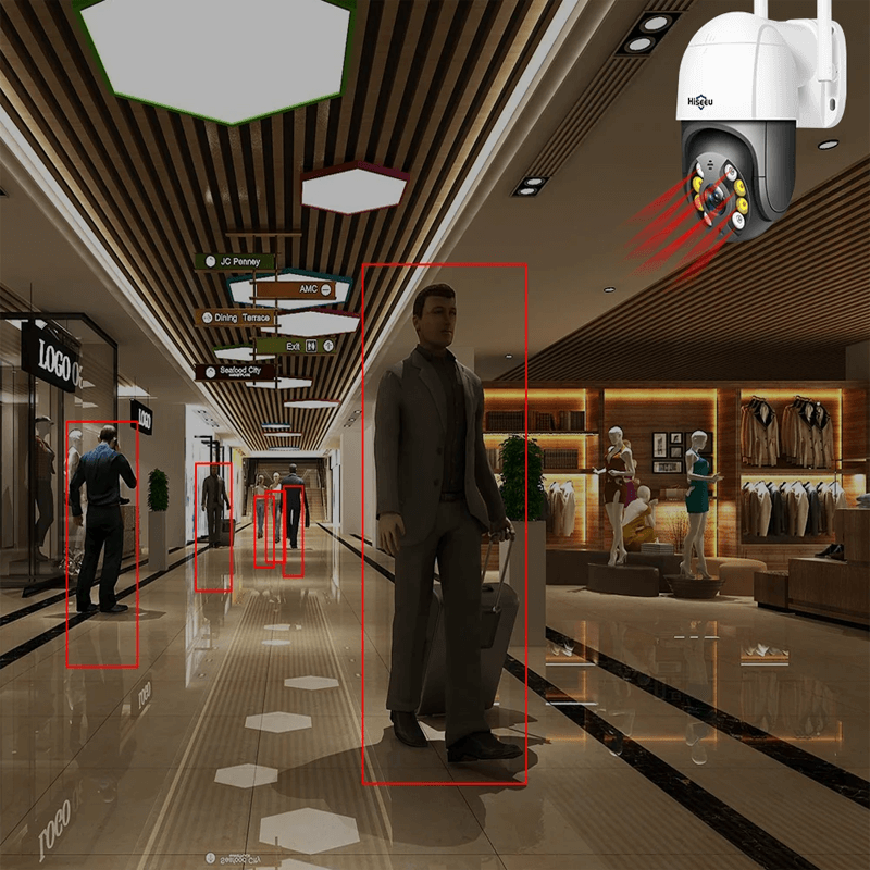 Slimme wifi-beveiligingscamera - met infrarood nachtzicht, APP & AI