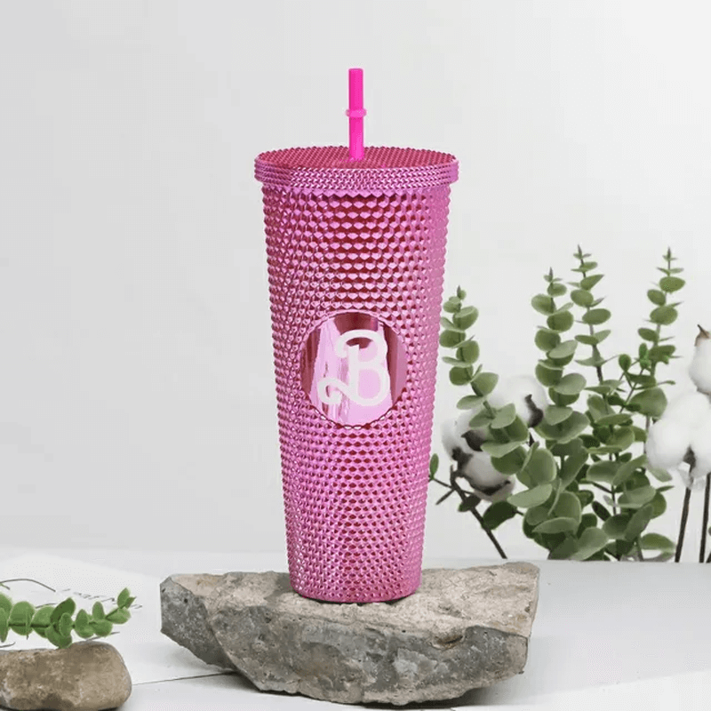 Herbruikbare mok met rietje 710ml