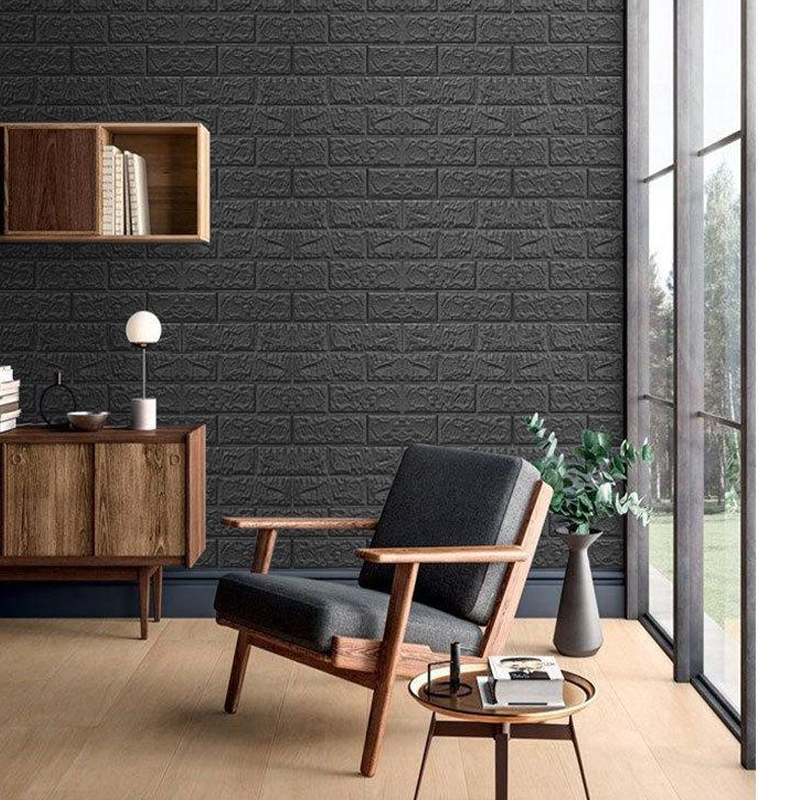 THOMAS - 3D Zacht Schuim Zelfklevend Behang Rol