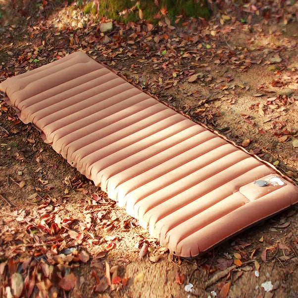 Luchtmatras met ingebouwde luchtpomp Voetpomp 10cm, 3,0-3,2 R-waarde Dubbele laag