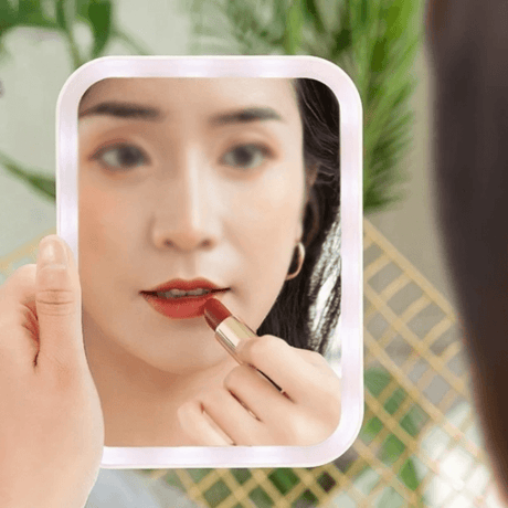 Draagbare LED make-up spiegel