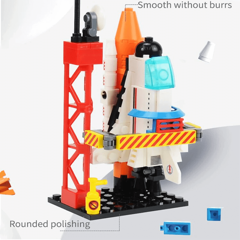 AstroPlay - Ruimteraket met astronautfiguur en lanceerplatform voor kinderen