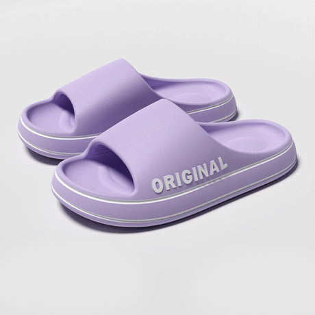 Comfortabele pantoffels met dikke zool