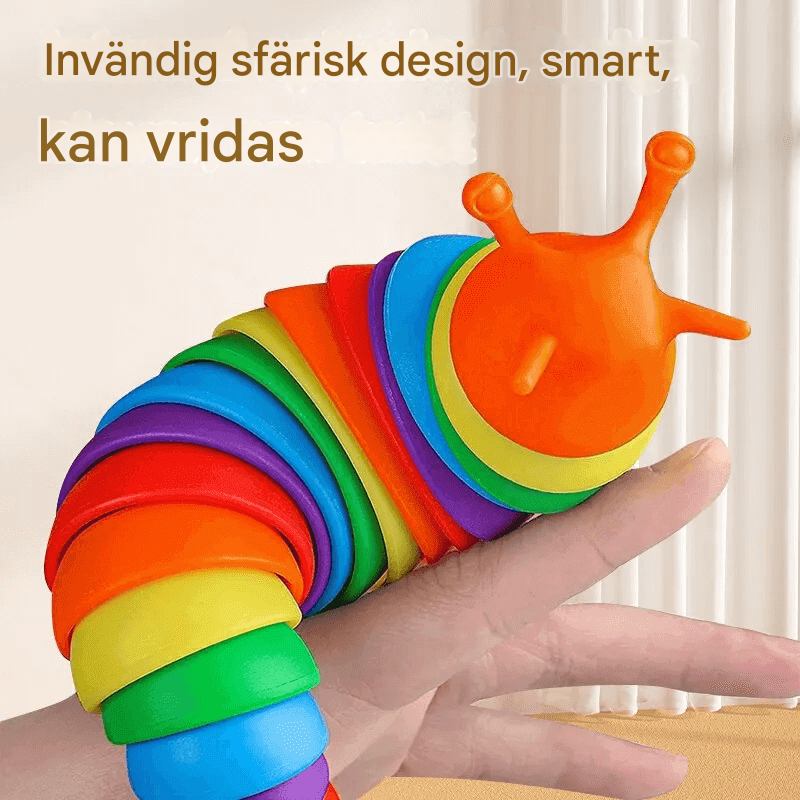 3D kleurrijke slak knuffel