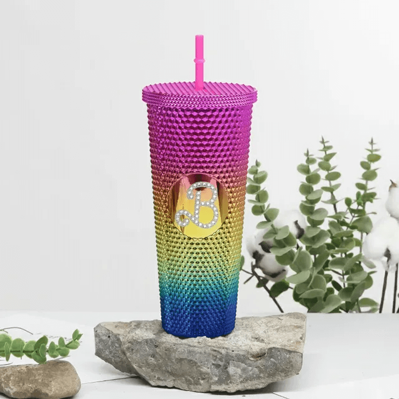 Herbruikbare mok met rietje 710ml