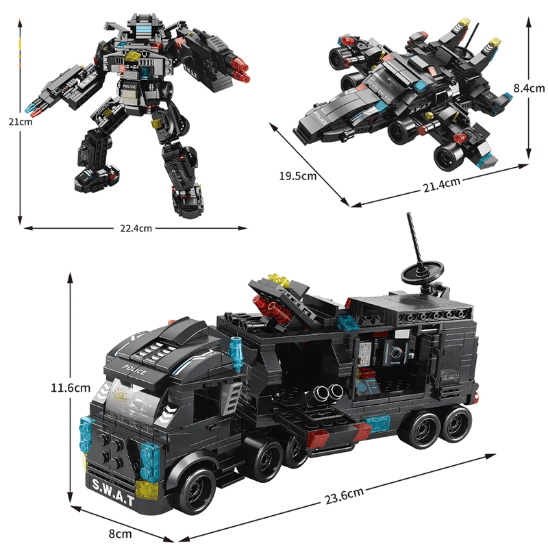 Mechanische transformatie bouwstenen 27-in-1